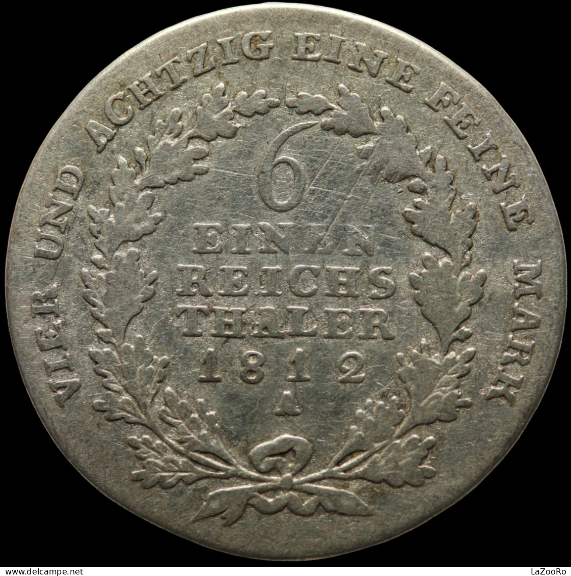 LaZooRo: Germany PRUSSIA 1/6 Thaler 1812 A VF - Silver - Groschen & Andere Kleinmünzen