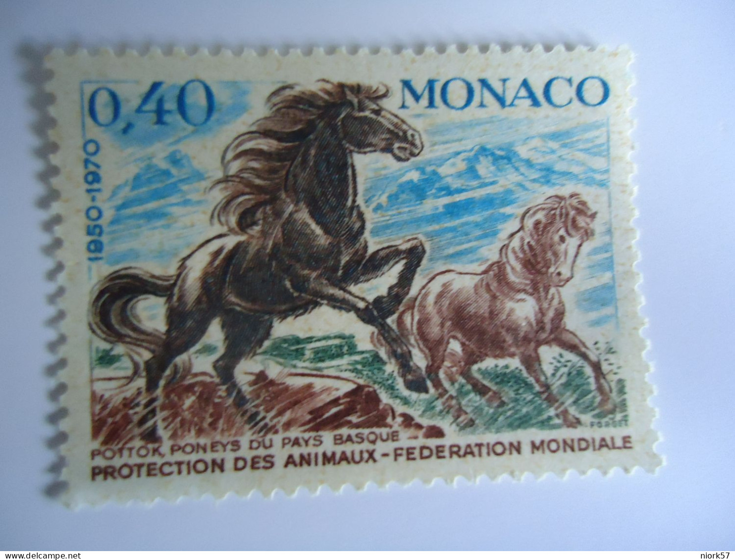 MONACO MLN  STAMPS   ANIMALS  HORSES - Horses