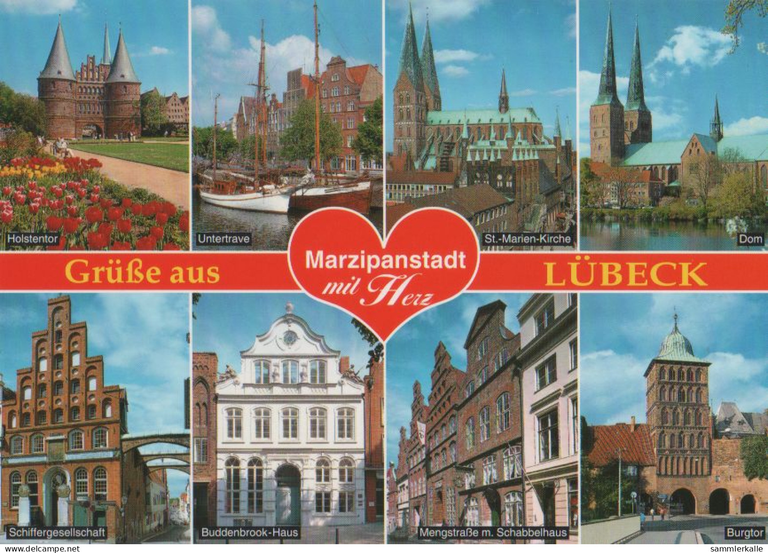 26734 - Lübeck - Marzipanstadt Mit Herz - Ca. 1995 - Lübeck
