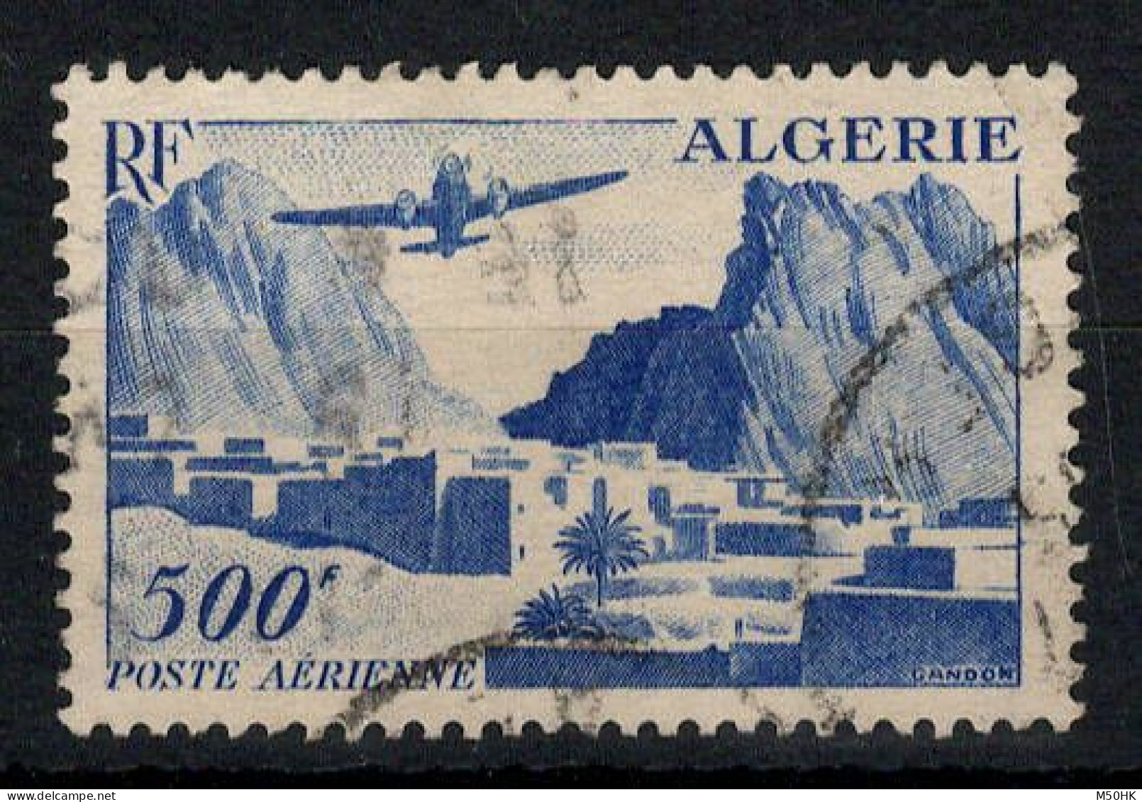 Algérie - YV PA 12 Oblitéré Cote 23 Euros - Posta Aerea