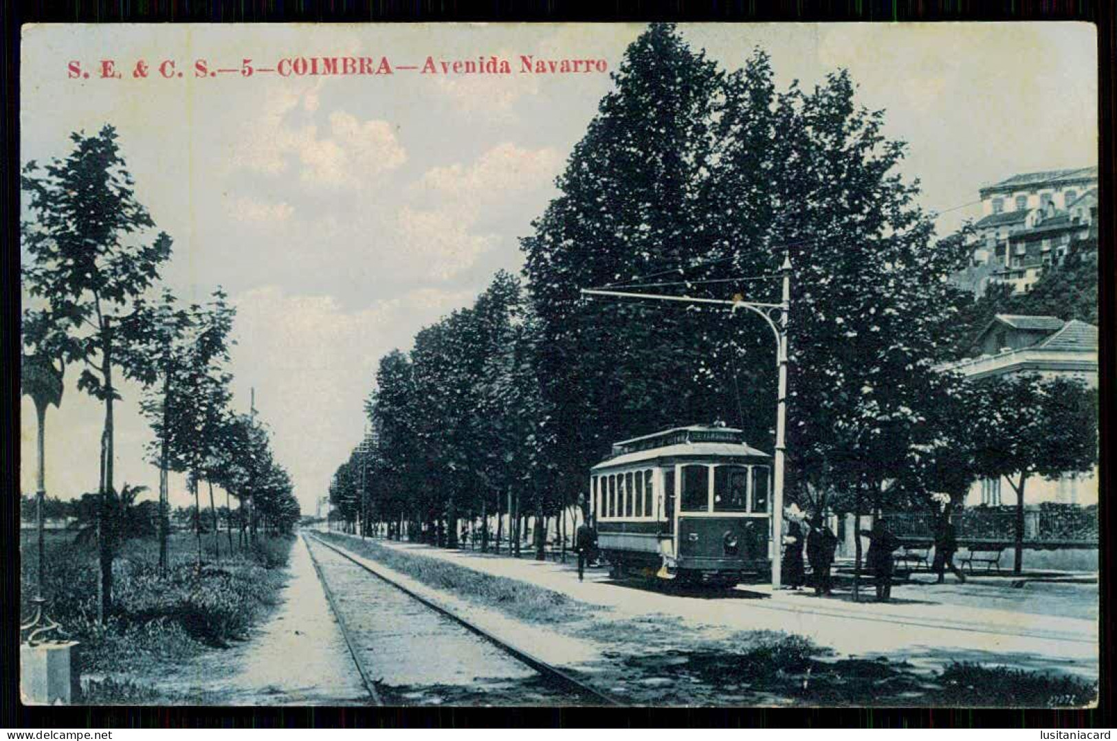 COIMBRA - Avenida Navarro. ( Ed. S.E. & C.S. Nº 5) Carte Postale - Coimbra