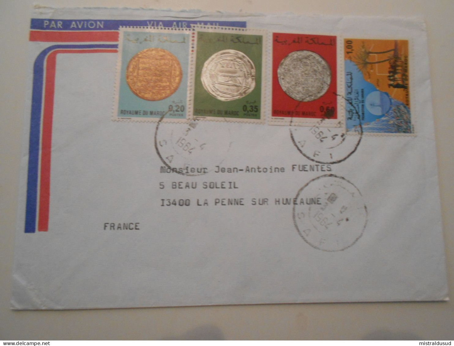 Maroc , Lettre De Safi 1984 Pour La Penne Sur Huveaune - Maroc (1956-...)