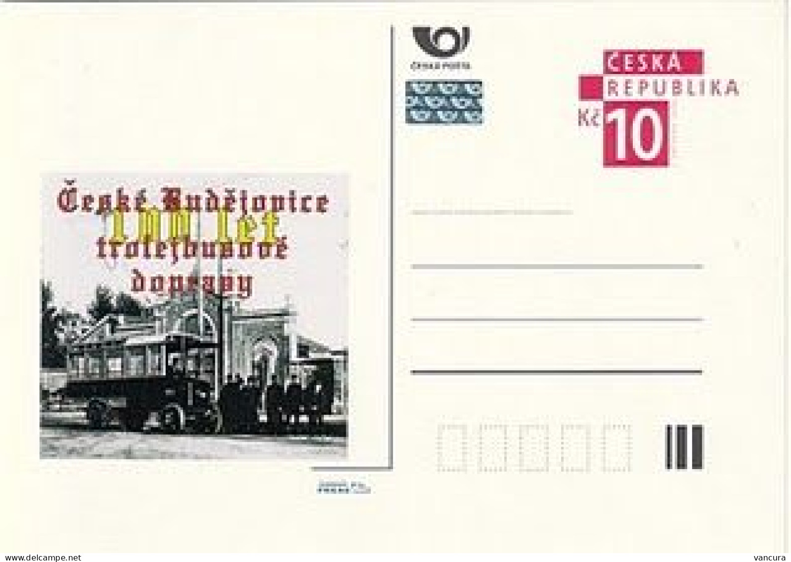 CDV C Czech Republic Centenary Of The Trolleybusses In Ceske Budejovice/Budweiss 2009 - Tranvías