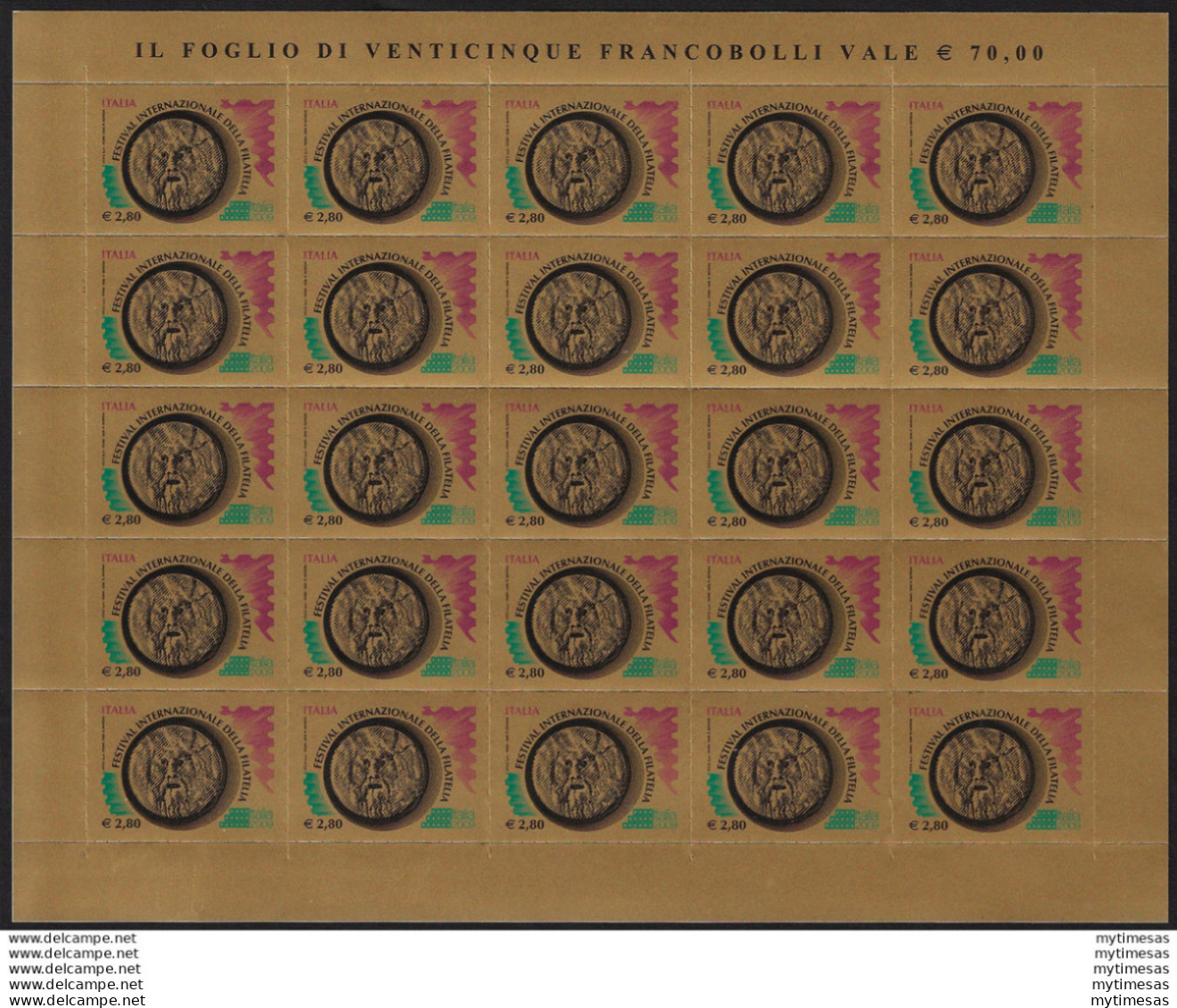 2008 Italia Festival Della Filatelia MS € 2,80 MNH Unificato N. 3111 - Altri & Non Classificati