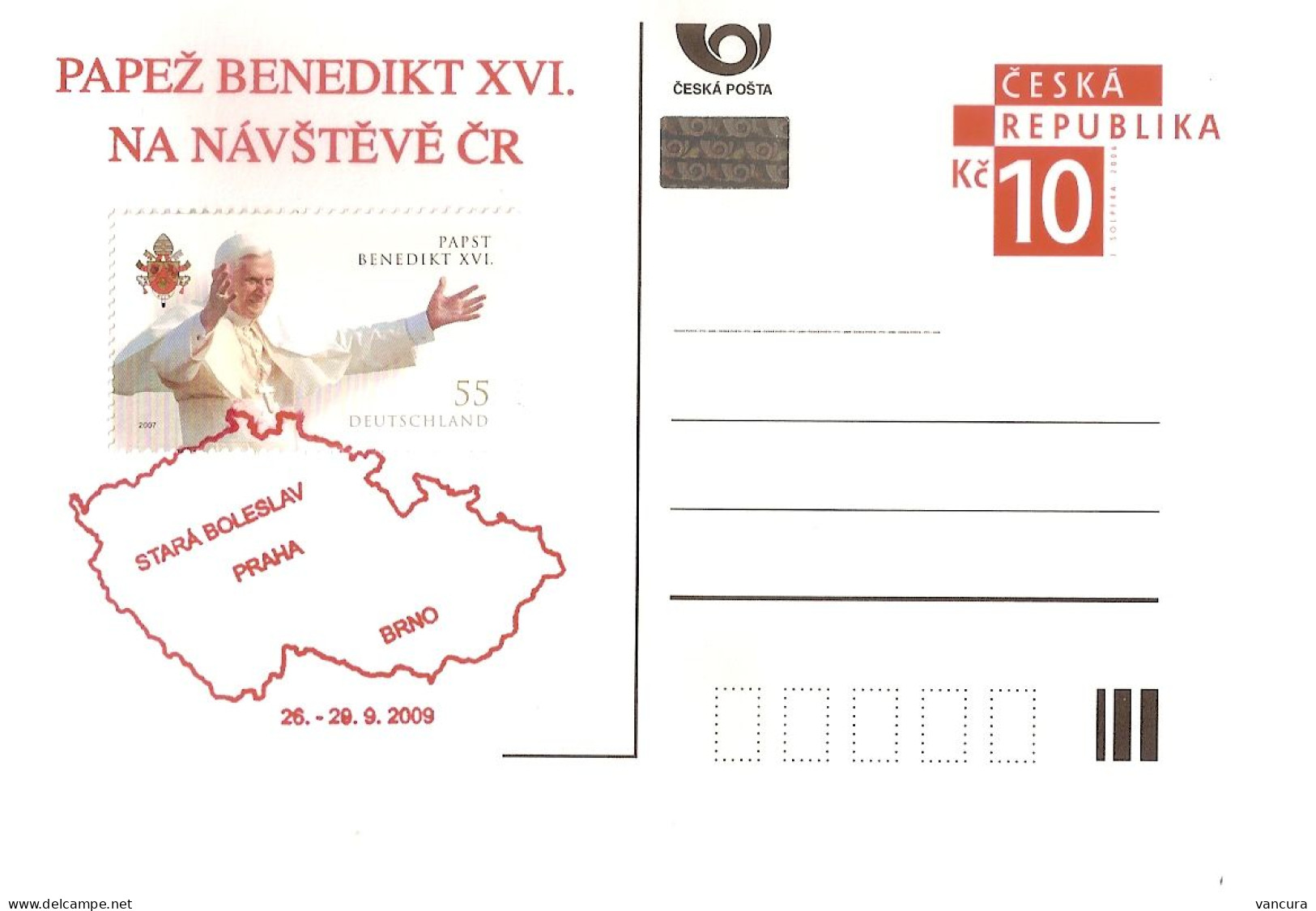 CDV C Czech Republic Visit Of Benedictus XVI. 2009 - Päpste