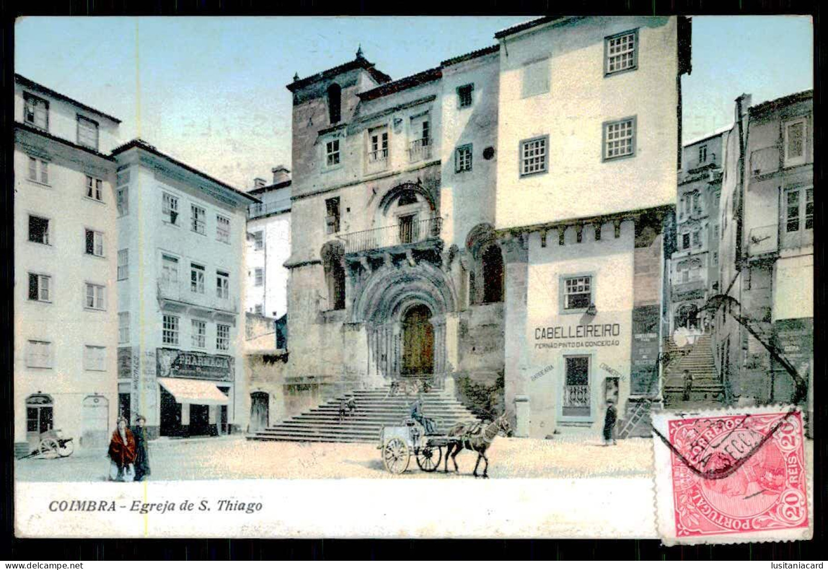 COIMBRA - Egreja De S. Thiago.( Ed. Tabacaria Ingleza) Carte Postale - Coimbra