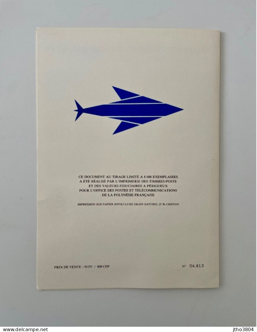 POLYNESIE Document Tirage Limite 8000 Ex Bicentenaire Revolution Et Mutinerie Bounty 1789 1989 - Covers & Documents
