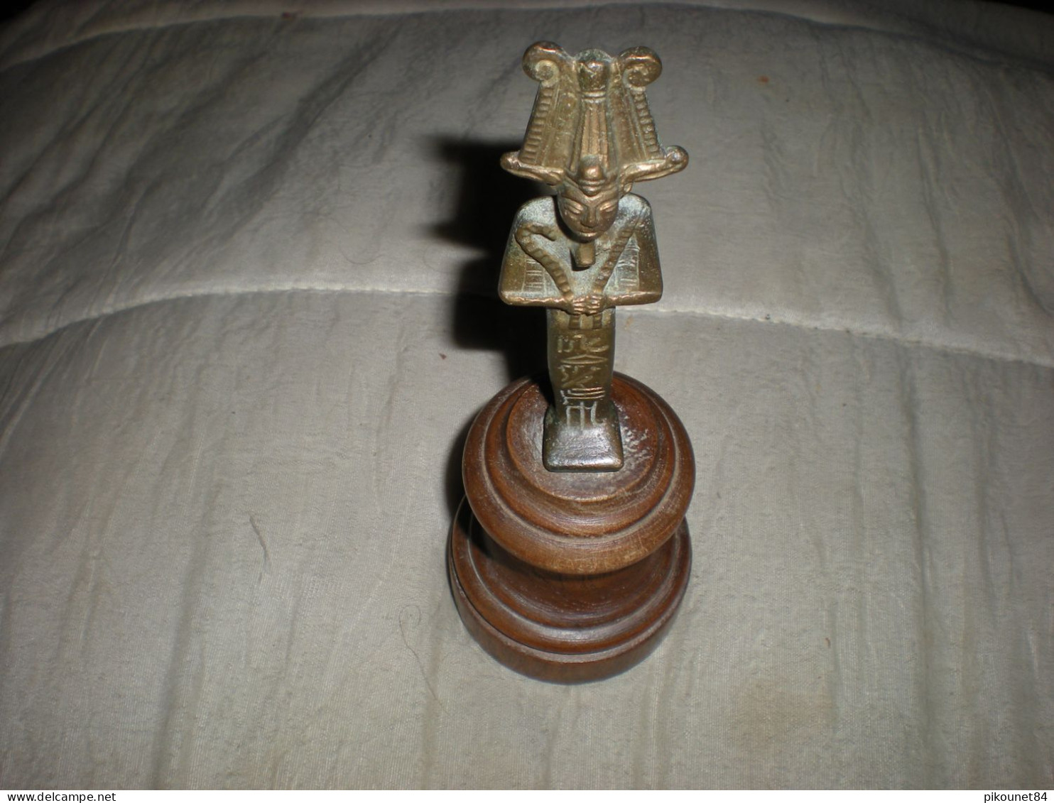 Ancienne Petite Figurine Bronze Sur Socle - Other & Unclassified