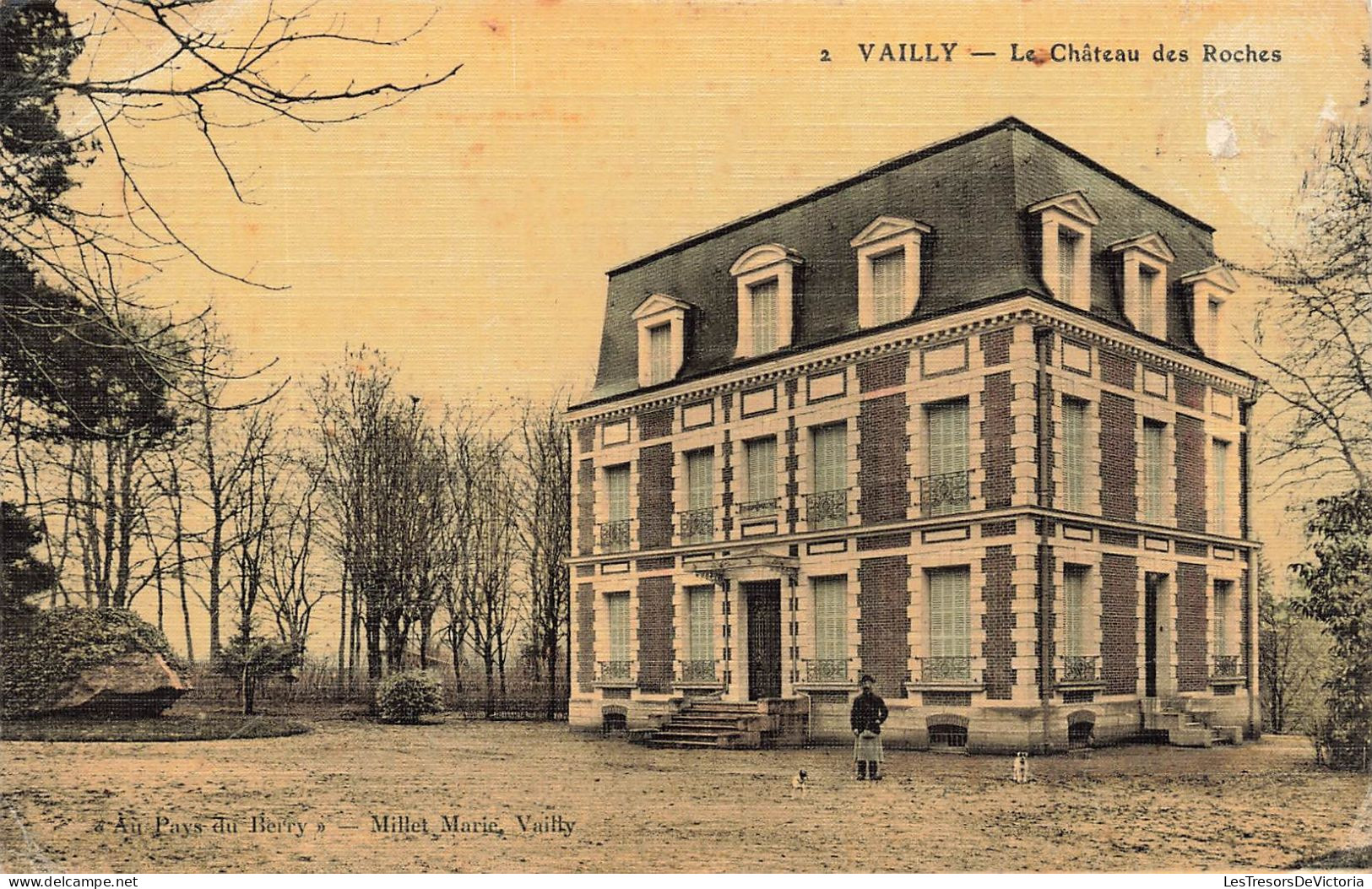 FRANCE - Vailly - Vue Sur Le Château Des Roches - Vue Générale - Animé - De L'extérieure - Carte Postale Ancienne - Thonon-les-Bains