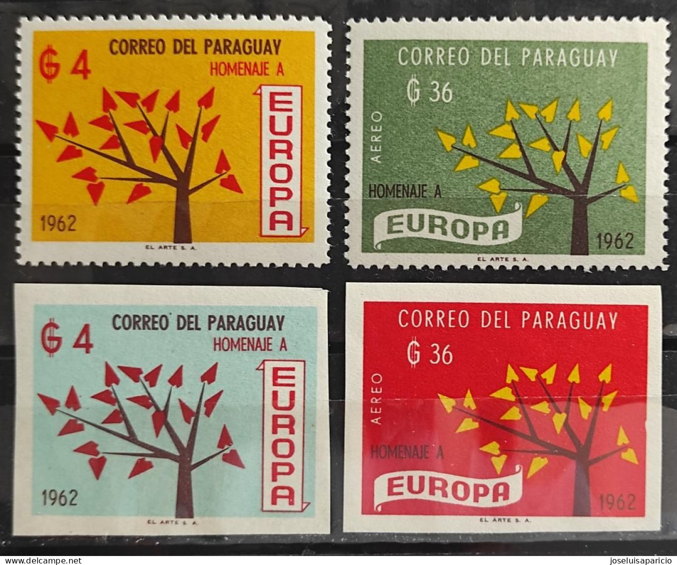 EUROPA 1962 - CEPT - Yvert 698 Y 345 - Paraguay