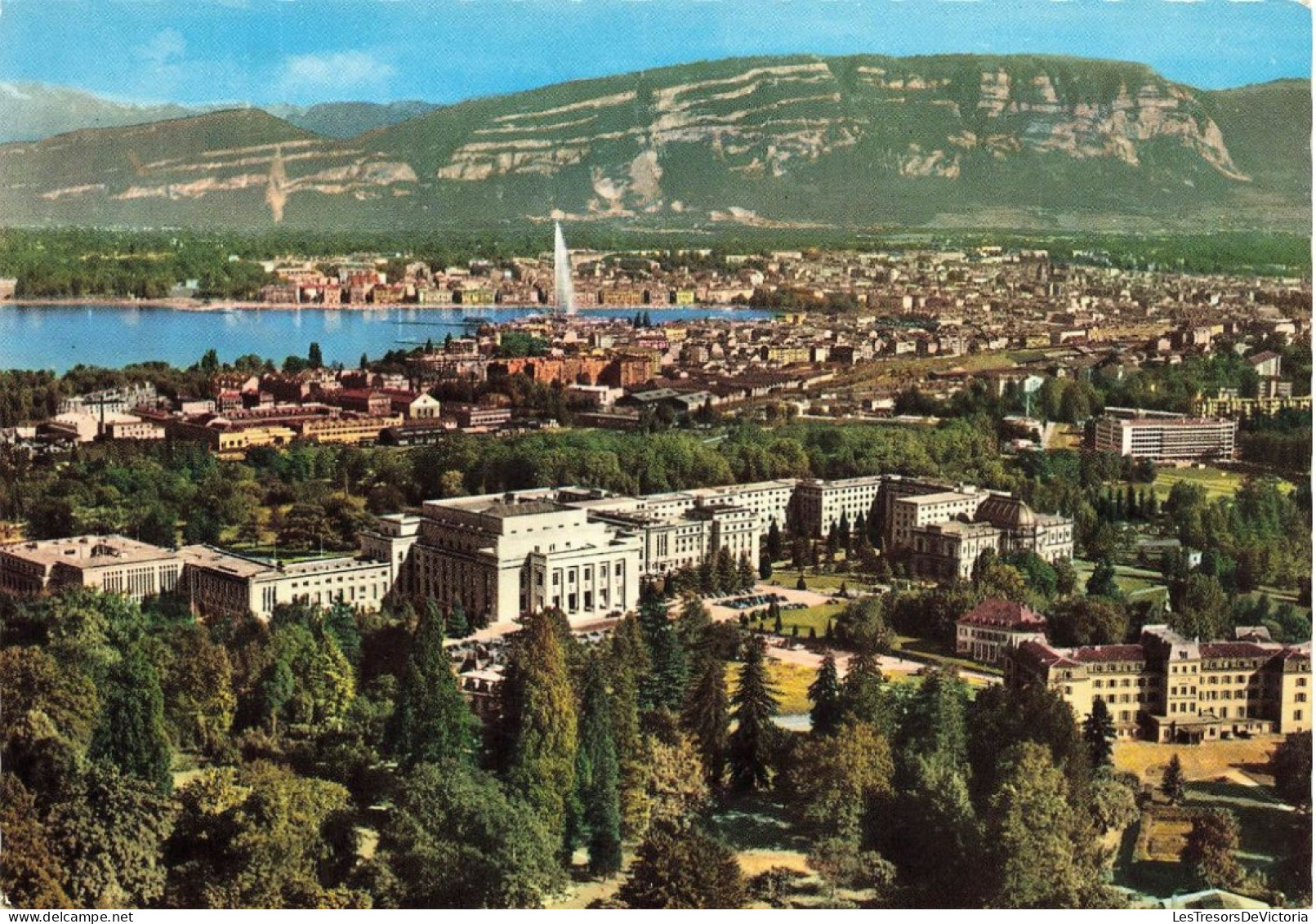 SUISSE - Genève - Palais De L'ONU Et La Ville - Vue D'avion - Carte Postale - Genève