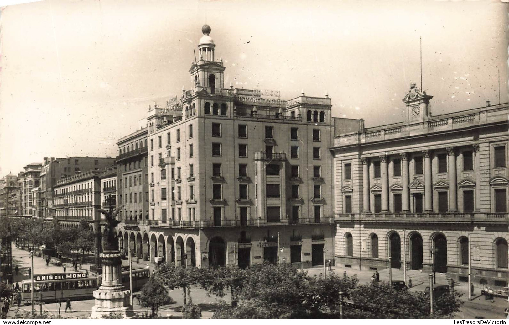 ESPAGNE - Zaragoza - Place D'Espagne - Vue Partielle - Carte Postale - Zaragoza