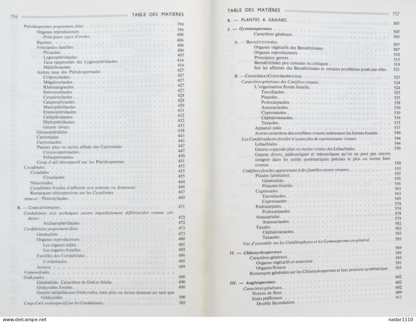 Nature : Les Plantes fossiles dans leurs rapports avec les végétaux vivants - Louis Emberger, Masson 1968