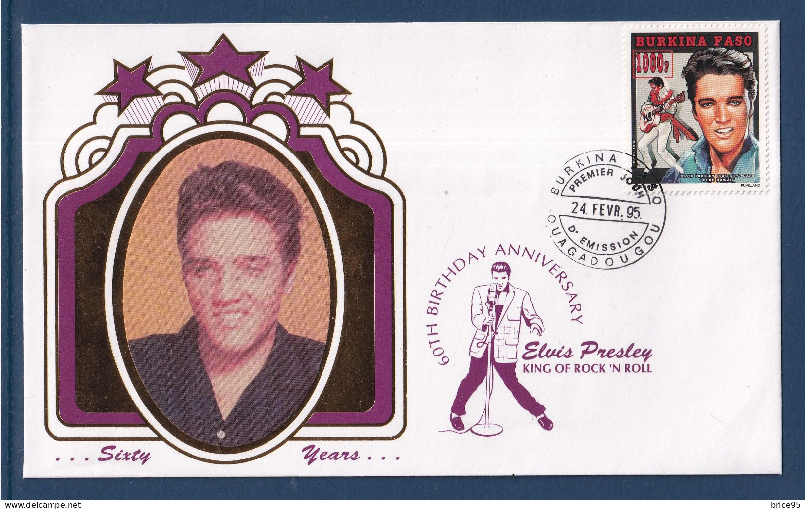 Burkina Faso - FDC - Premier Jour - Elvis Presley - 1996 - Elvis Presley