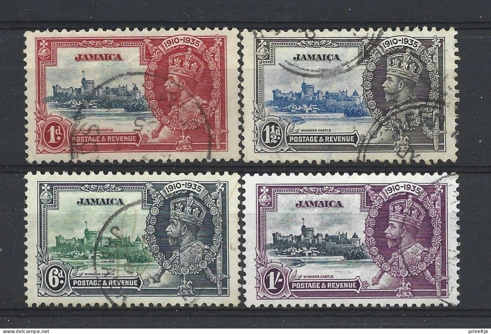 Jamaica 1935 King George V Jubilee Y.T. 116/119 (0) - Jamaïque (...-1961)