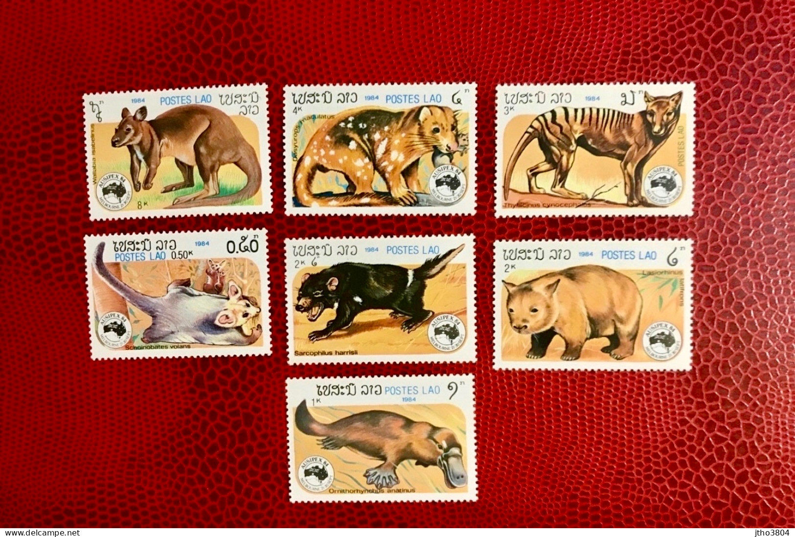 LAOS 1984 7v Neuf MNH ** Mi 780 / 786 Mamíferos Mammals Säugetiere Mammiferi Mammifère - Chevaux