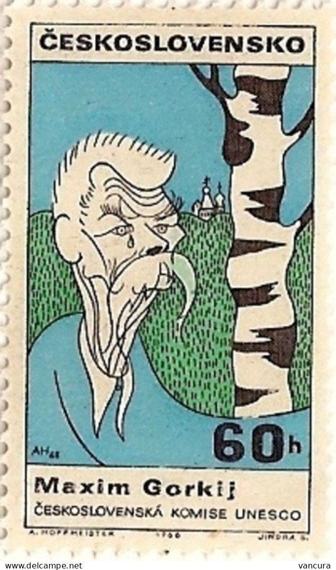 ** 1725 Czechoslovakia Maxim Gorkij 1968 - Schrijvers