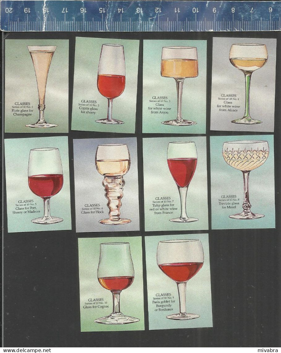 THRESHER : WINE GLASSES ( WIJN VIN CHAMPAGNE ) Matchbox Labels ( Finland CMC ???) - Matchbox Labels