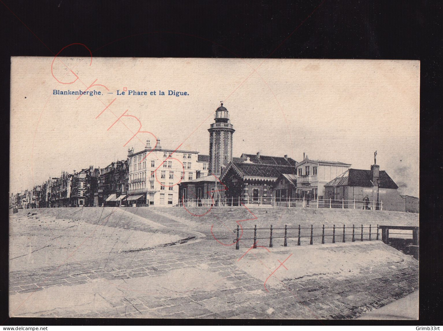 Blankenberghe - La Phare Et La Digue - Postkaart - Blankenberge