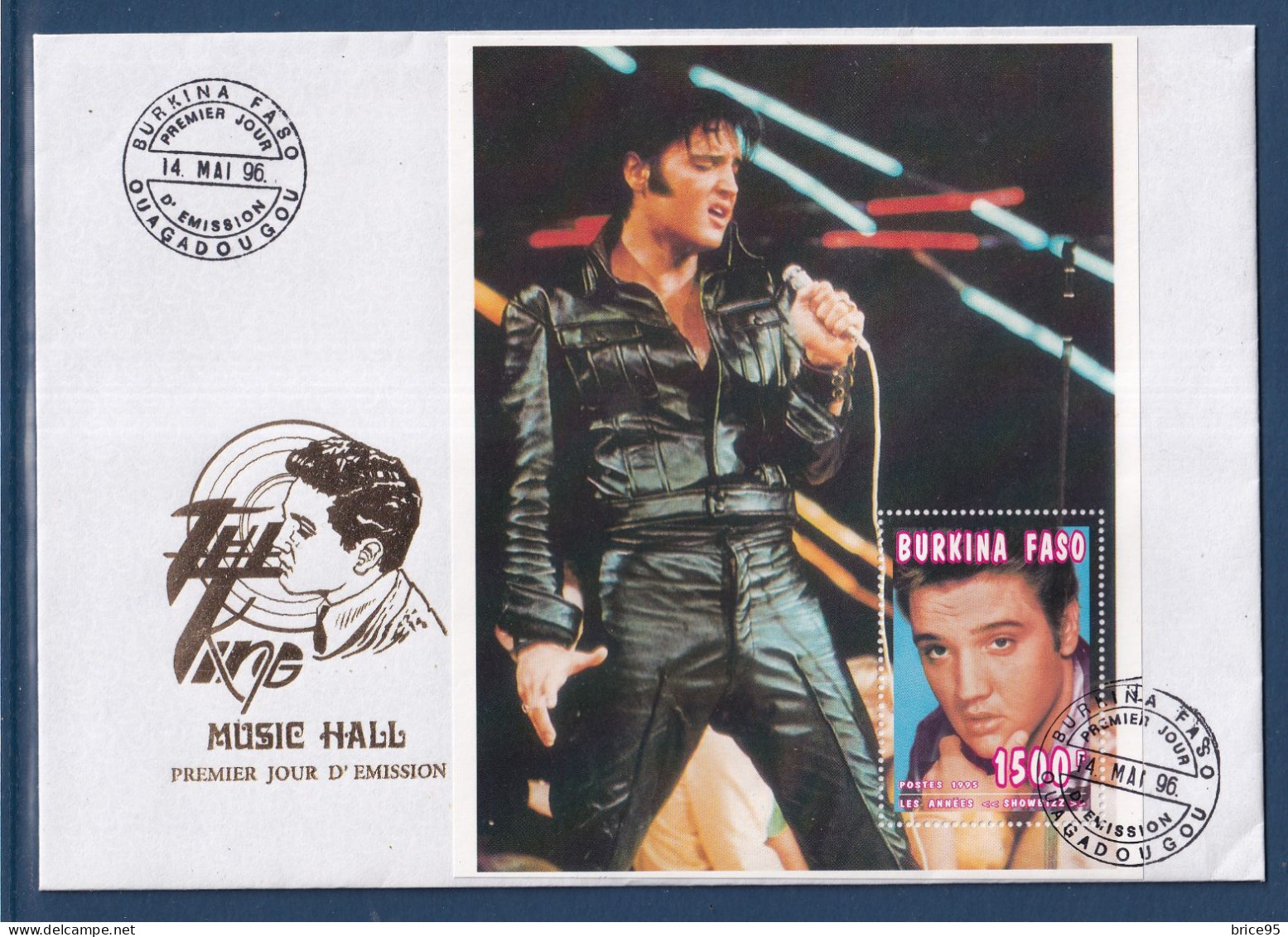 Burkina Faso - FDC - Premier Jour - Elvis Presley - 1996 - Elvis Presley