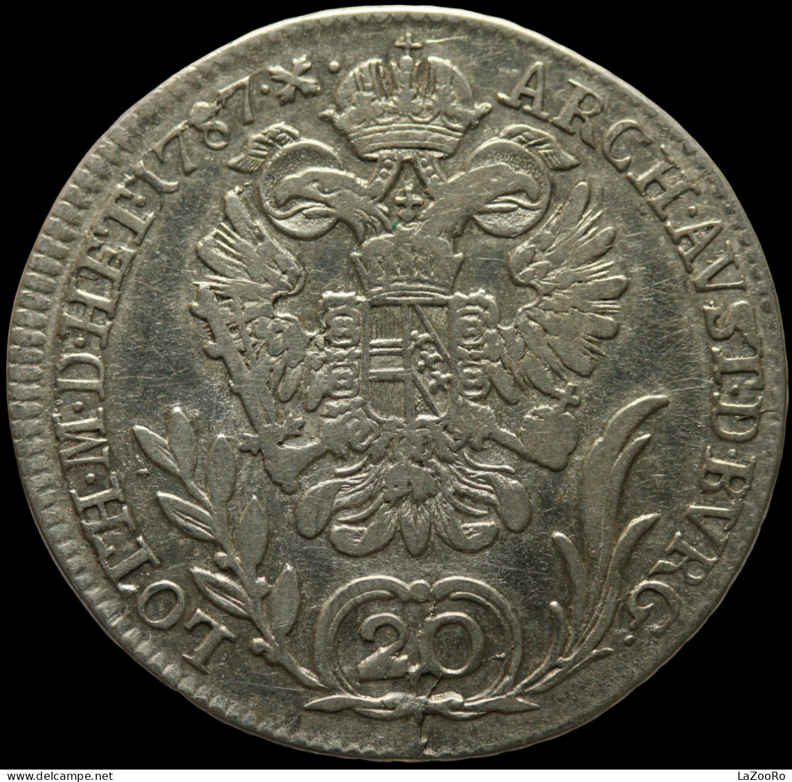 LaZooRo: Austria 20 Kreuzer 1787 B XF - Silver - Autriche