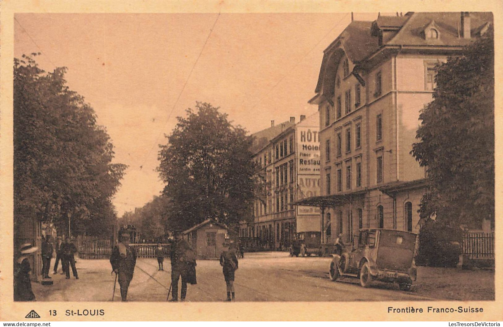 FRANCE - St Louis - Frontière Franco Suisse - Animé - Vue Générale - Voiture - Carte Postale Ancienne - Saint Louis