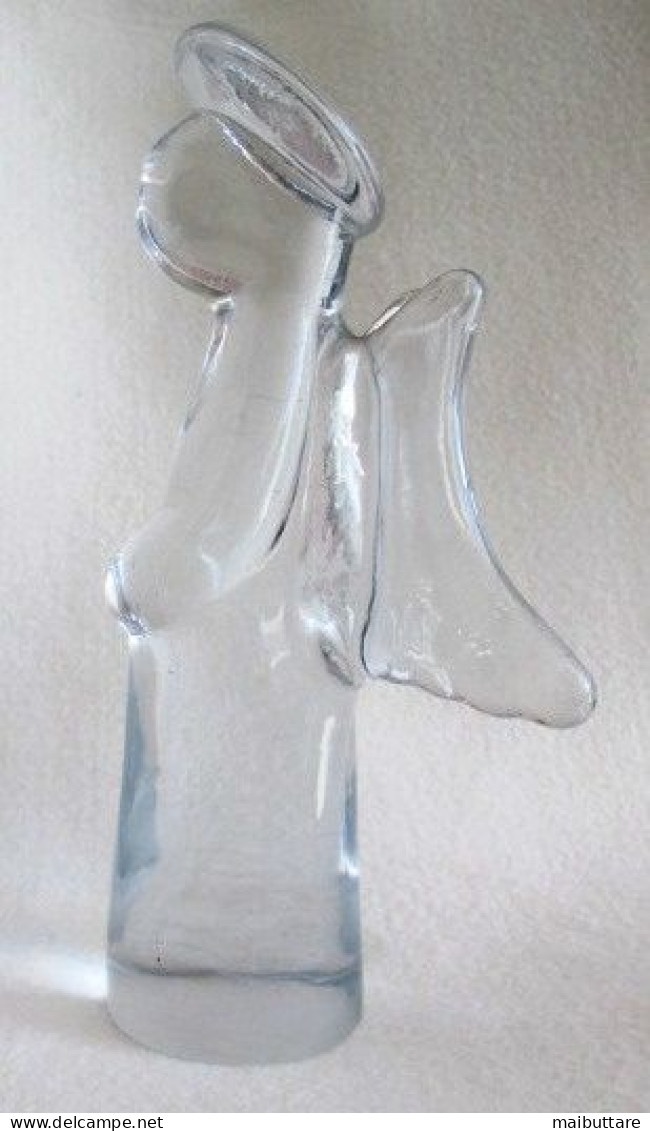 2 Angioletti In Vetro Pieno Vintage Dimensioni Cm. 19 (altezza) Prezzo Cadauno C00001191-37 - Verre & Cristal