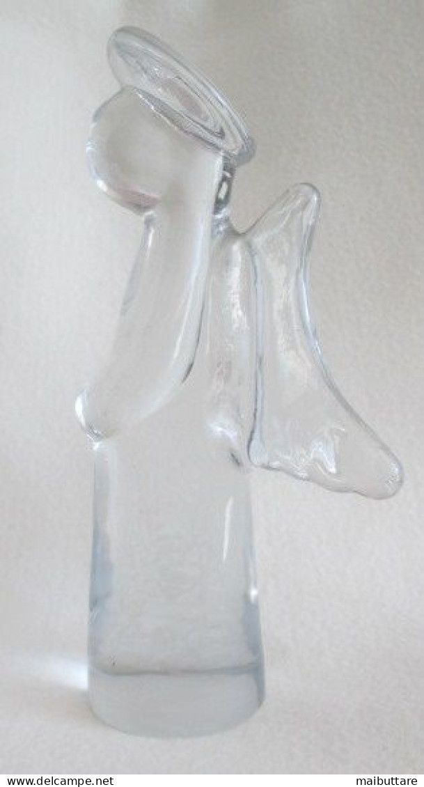 2 Angioletti In Vetro Pieno Vintage Dimensioni Cm. 19 (altezza) Prezzo Cadauno C00001191-37 - Glass & Crystal