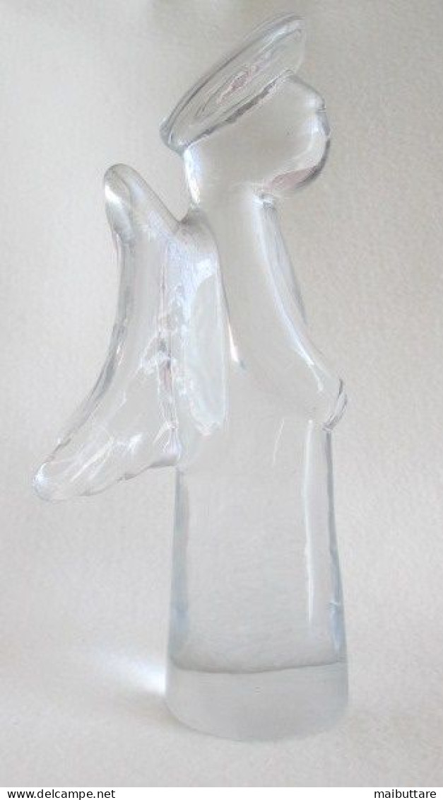 2 Angioletti In Vetro Pieno Vintage Dimensioni Cm. 19 (altezza) Prezzo Cadauno C00001191-37 - Glass & Crystal