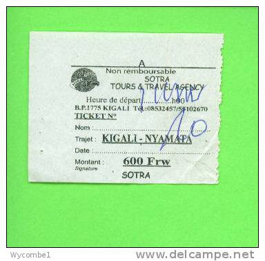 RWANDA - Sotra Tours Bus Ticket/Kigali To Nyamata - Welt