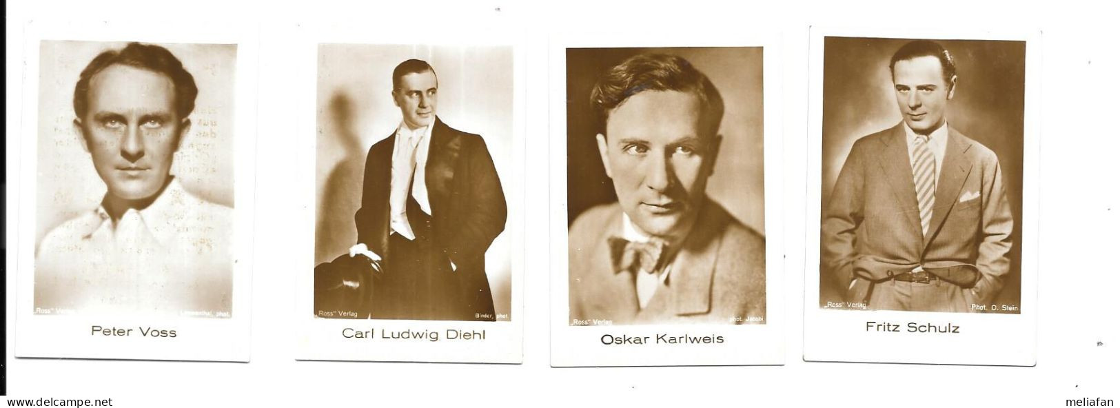 DY97 - CARTE CIGARETTES HANSOM JASMATZI - CARL LUDWIG DIEHL - FRITZ SCHULZ - PETER VOSS - OSKAR KARLWEISS - Photos