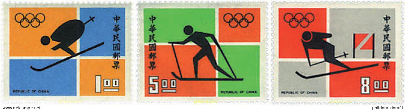 70750 MNH CHINA. FORMOSA-TAIWAN 1972 11 JUEGOS OLIMPICOS DE INVIERNO SAPPORO 1972 - Neufs