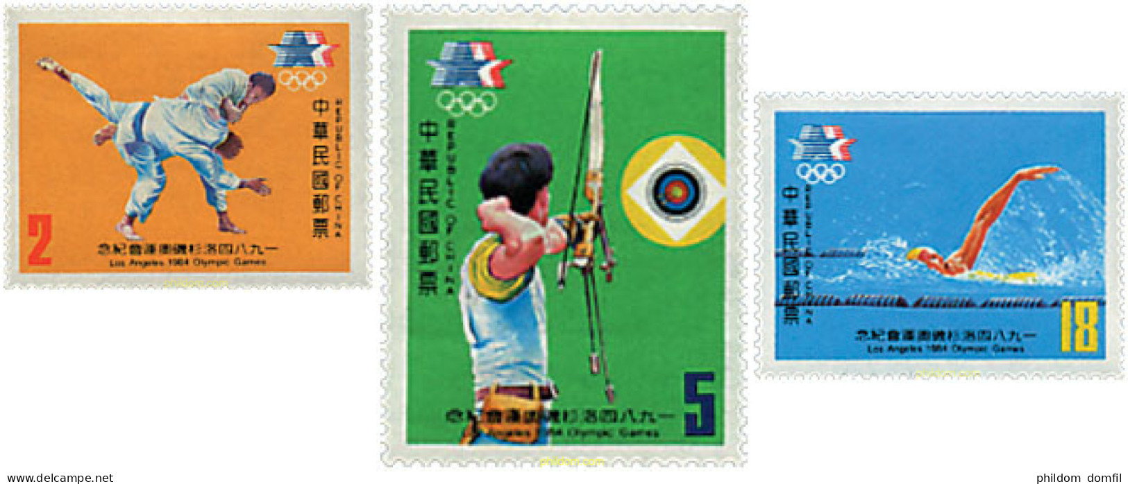 39405 MNH CHINA. FORMOSA-TAIWAN 1984 23 JUEGOS OLIMPICOS VERANO LOS ANGELES 1984 - Unused Stamps