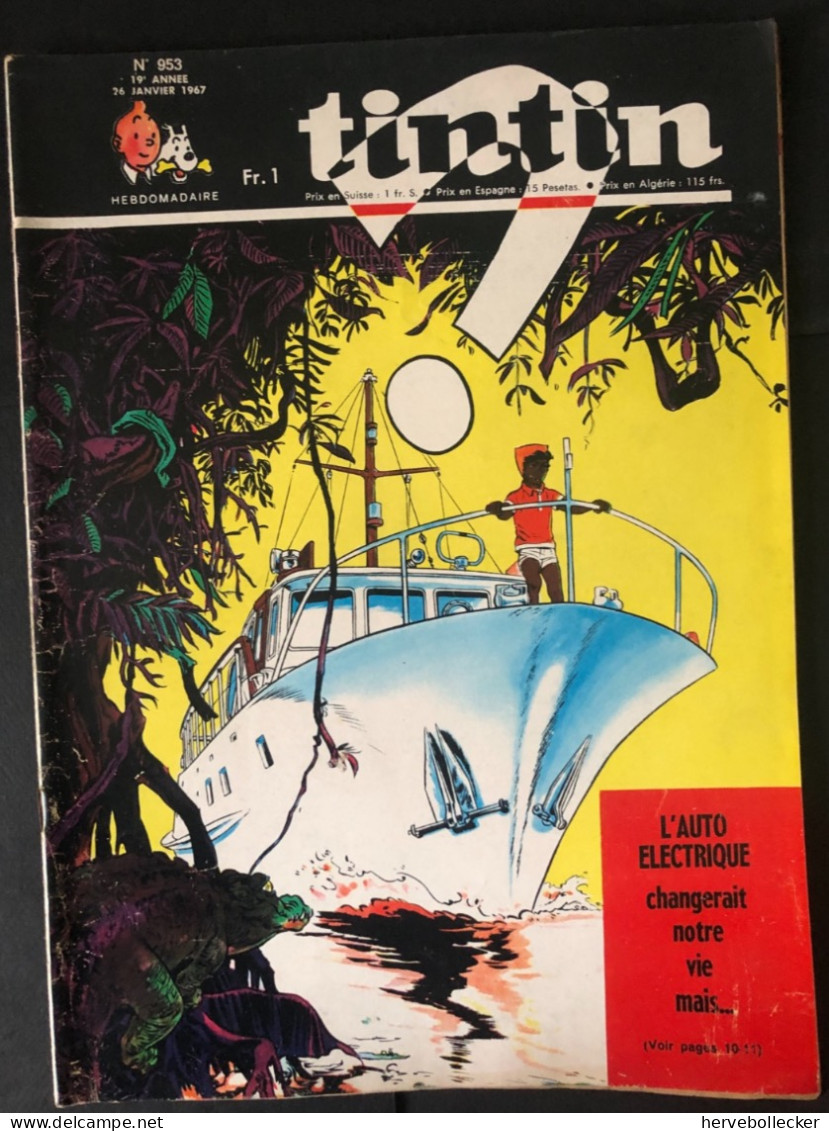 TINTIN Le Journal Des Jeunes N° 953 - 1967 - Tintin