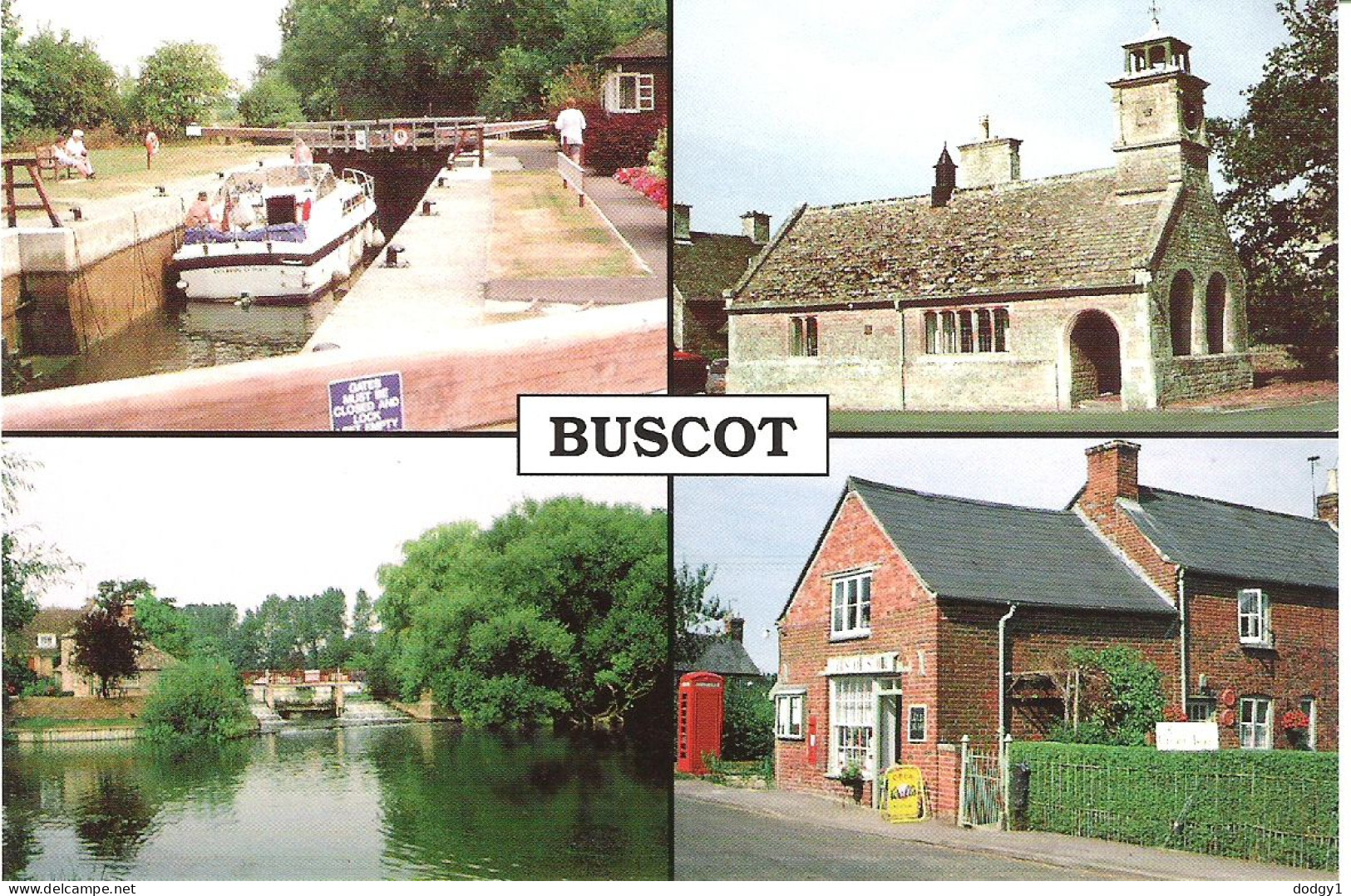 SCENES FROM BUSCOT, OXFORDSHIRE, ENGLAND. UNUSED POSTCARD M7 - Otros & Sin Clasificación