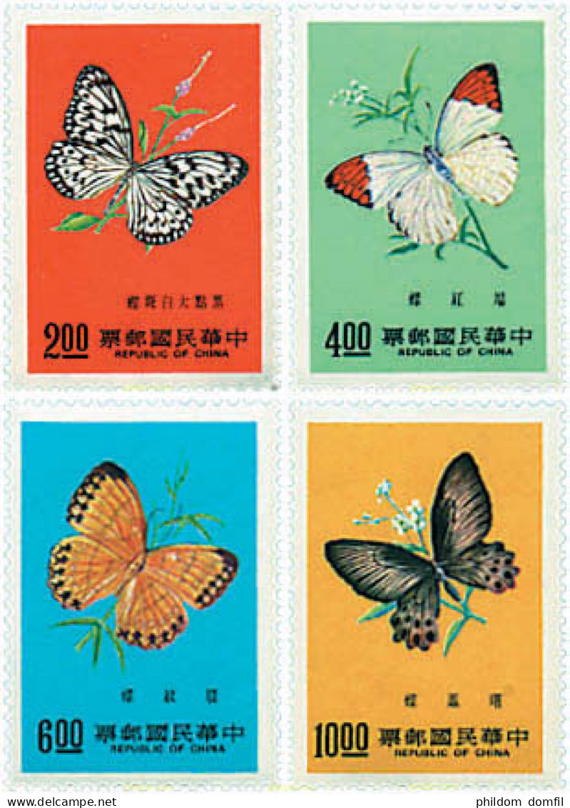 94624 MNH CHINA. FORMOSA-TAIWAN 1977 MARIPOSAS - Neufs