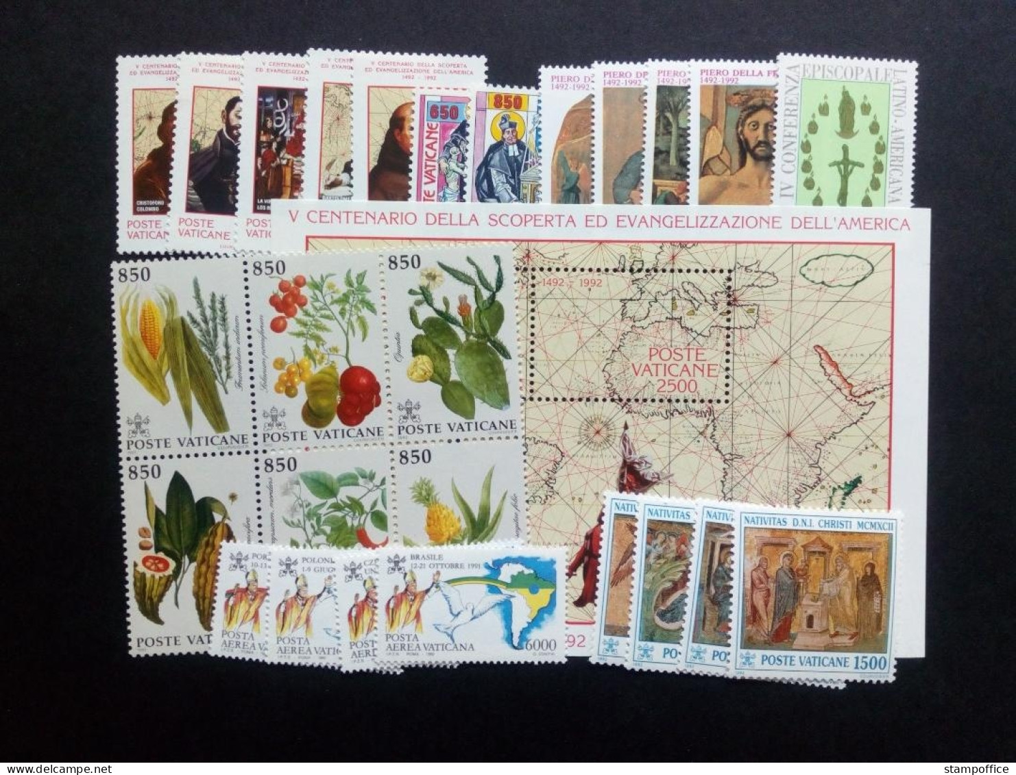 VATIKAN MI-NR. 1051-1078 + BLOCK 13 POSTFRISCH(MINT) JAHRGANG 1992 KOMPLETT - Unused Stamps