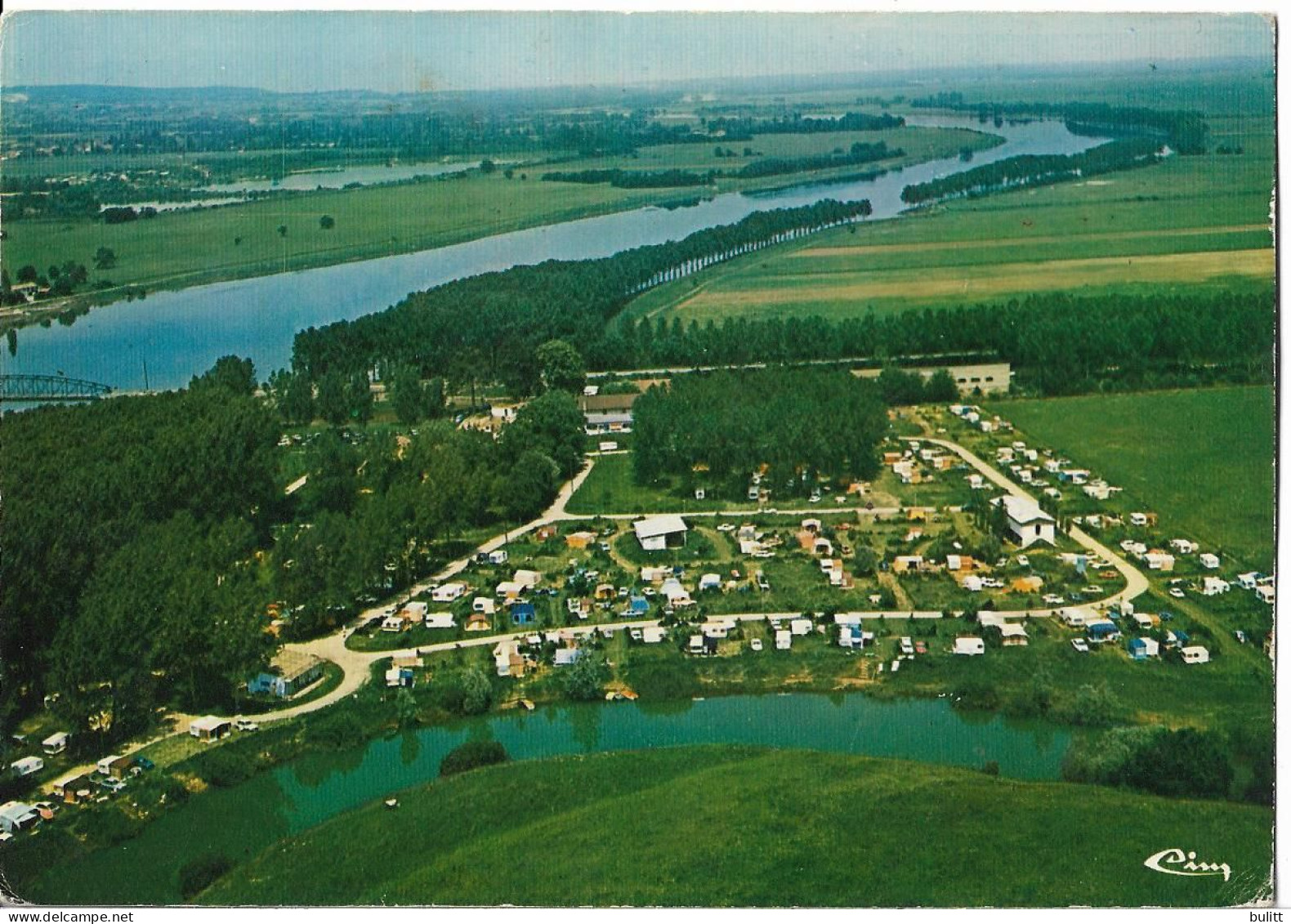 PONT DE VAUX - Vue Aérienne - Camping Plage "Le Fleurville" - Pont-de-Vaux