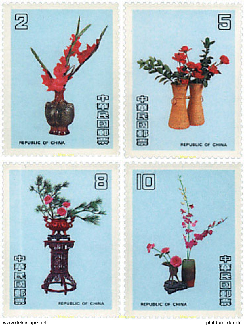 89199 MNH CHINA. FORMOSA-TAIWAN 1986 ARTE FLORAL - Nuovi