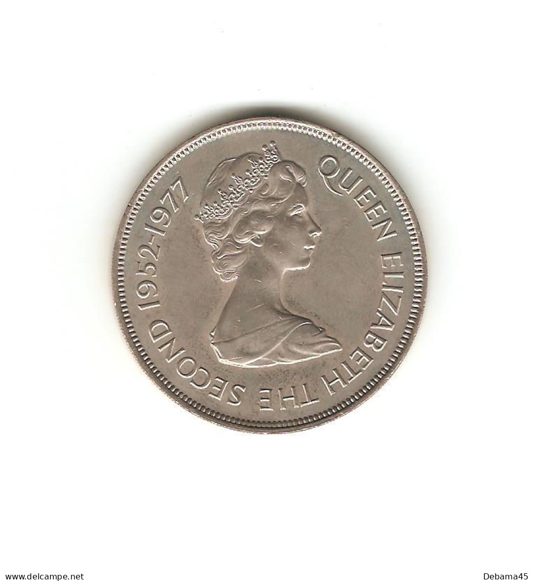 634/ TRISTAN DA CUNHA : Elizabeth II : 25 Pence 1977 (copper-nickel - 28,28 Grammes) Jubilé 1952-1977 - Other - Africa