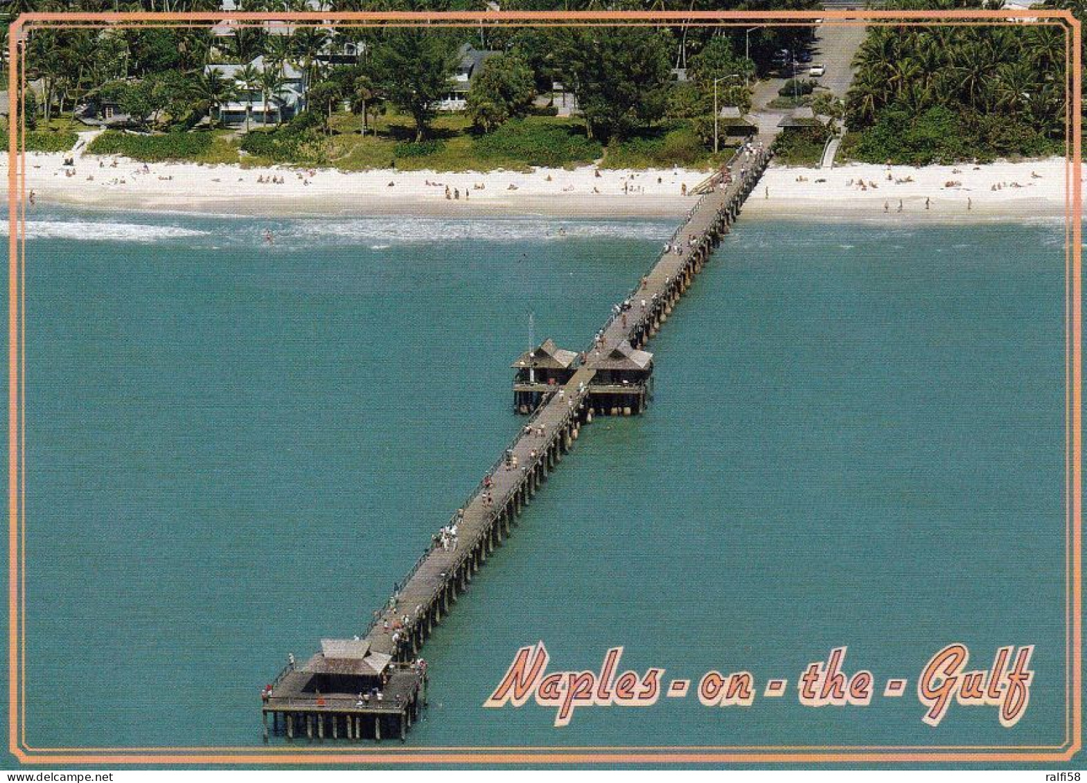 1 AK USA / Florida * Blick Auf Die Naples Pier - Luftbildaufnahme * - Naples