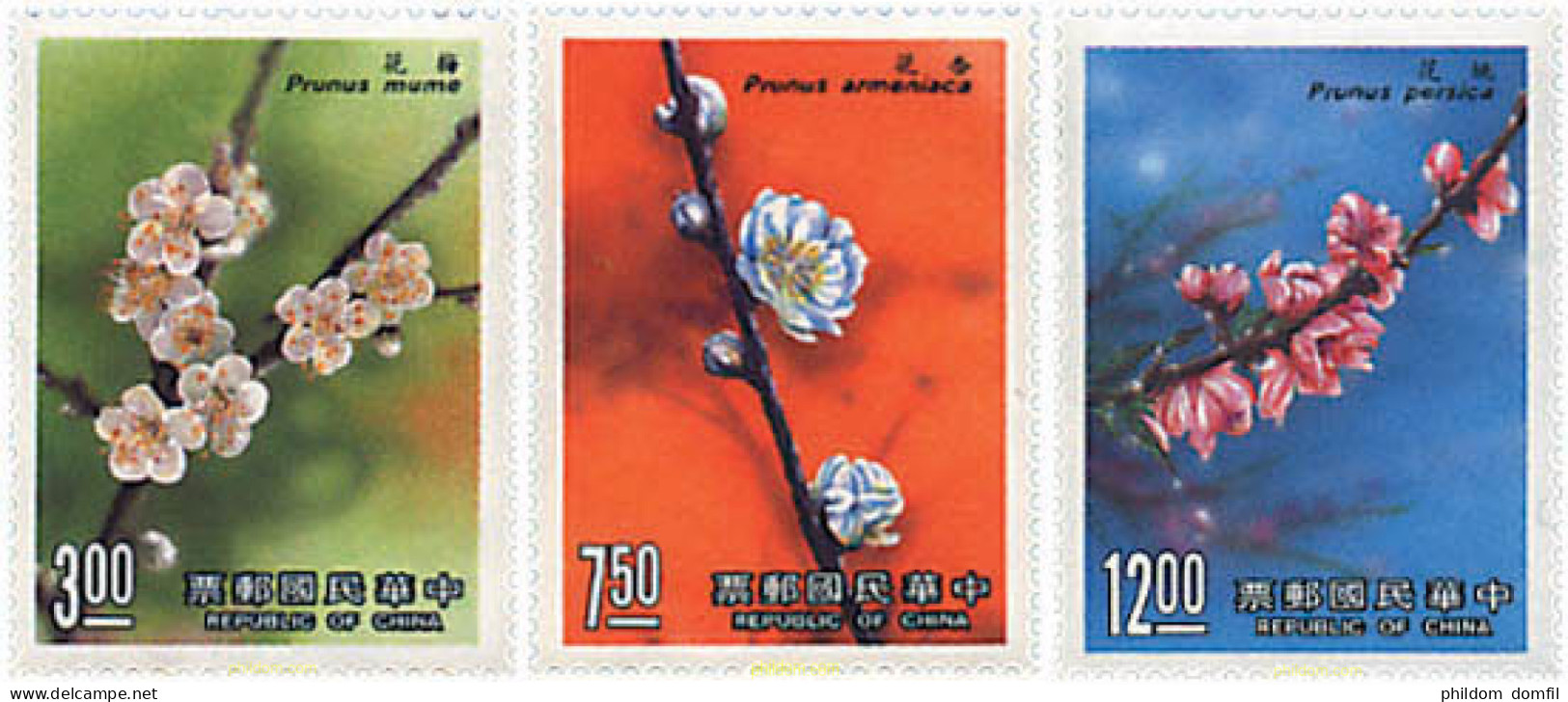 89211 MNH CHINA. FORMOSA-TAIWAN 1988 FLORES DE ARBOLES FRUTALES - Unused Stamps
