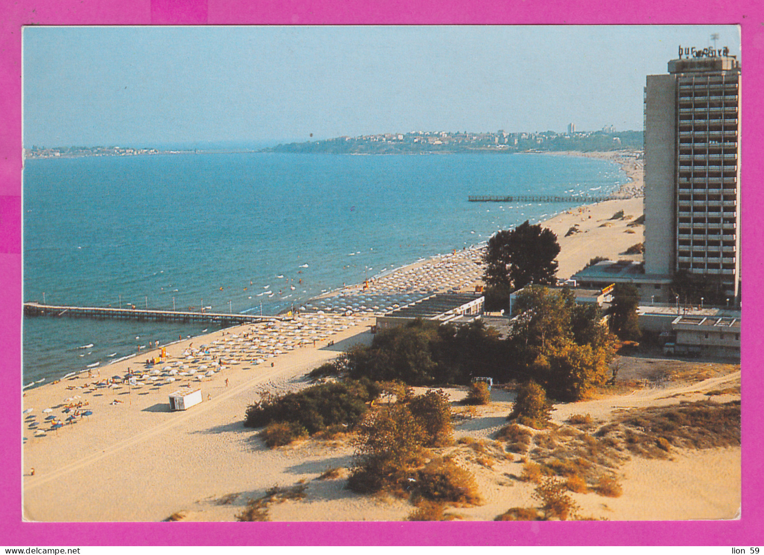 311038 / Bulgaria - Sunny Beach - Aerial View Vue Aerienne Hotel Panorama Beach Black Sea 1994 PC Larus Bulgarie - Hotels & Restaurants