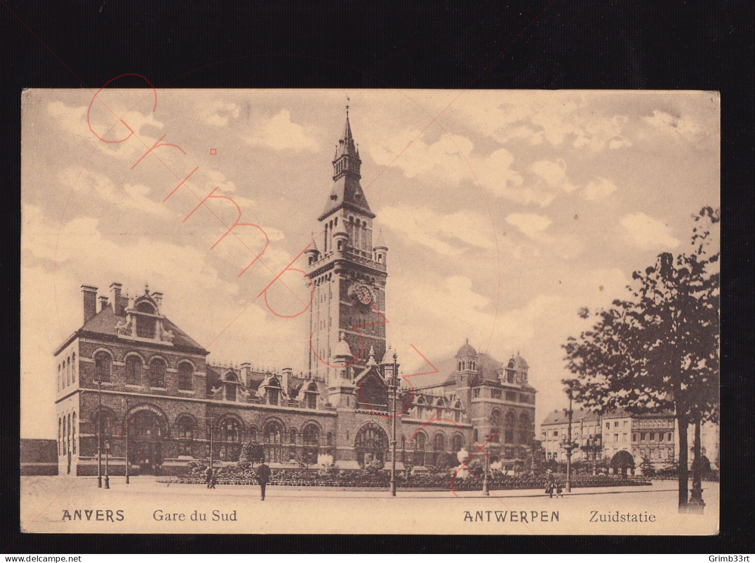 Anvers - Gare Du Sud - Postkaart - Antwerpen