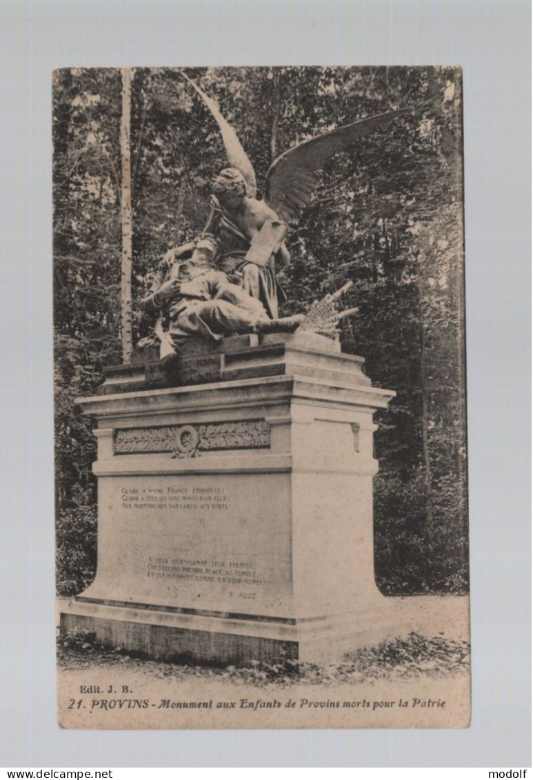 CPA - 77 - Provins - Monument Aux Enfants De Provins Morts Pour La Patrie - Non Circulée - Provins