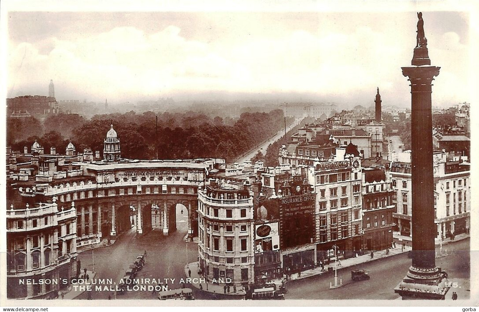 *CPSM - ROYAUME UNI - ANGLETERRE - LONDRES - Nelson's Column, Admiralty Arch And The Mall - Tower Of London