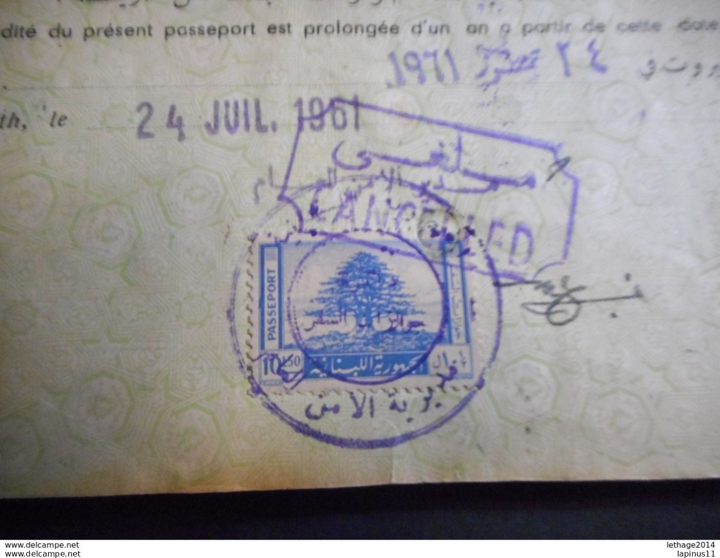 PASSPORT LEBANON لبنان LIBAN Saudi Arabia, Iran, France, Italy, Turkey Jordan Iran TAXE TAX FISCAL RARE