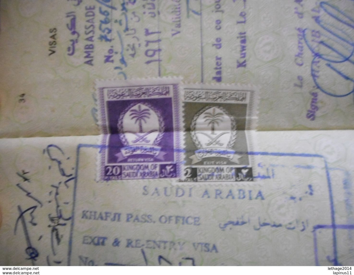 PASSPORT LEBANON لبنان LIBAN Saudi Arabia, Iran, France, Italy, Turkey Jordan Iran TAXE TAX FISCAL RARE