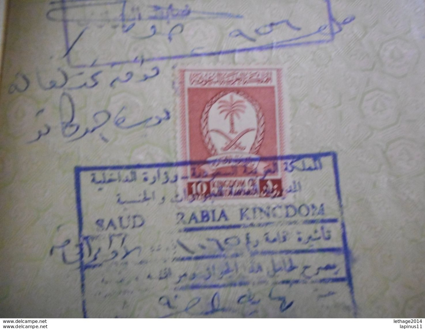 PASSPORT LEBANON لبنان LIBAN Saudi Arabia, Iran, France, Italy, Turkey Jordan Iran TAXE TAX FISCAL RARE