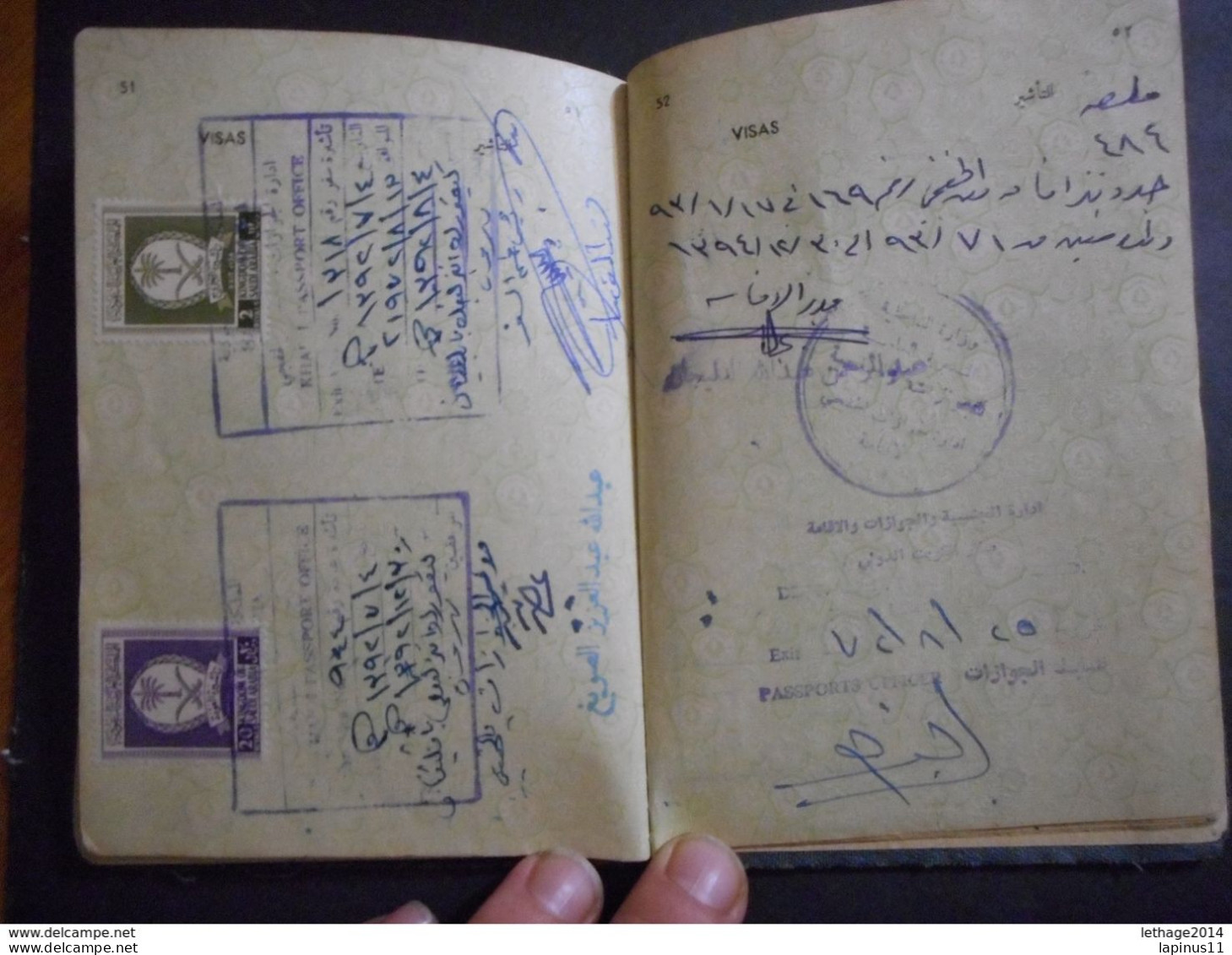 PASSPORT LEBANON لبنان LIBAN Saudi Arabia, Iran, France, Italy, Turkey Jordan Iran TAXE TAX FISCAL RARE